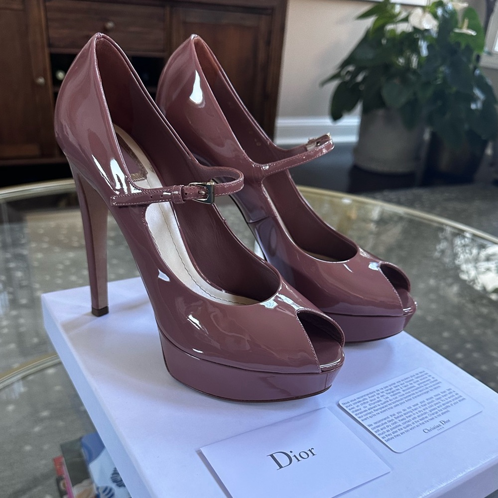 DIOR PEEP TOE NUDE